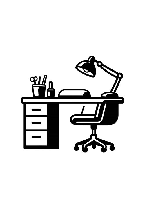 Intérieur spacieux et accueillant du salon Vera Nails à Sartène et Propriano en Corse